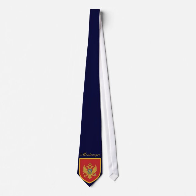 Beautiful Montenegro Flag Tie (Front)