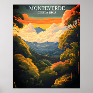 Beautiful Monteverde Cloud Forest Costa Rica  Poster