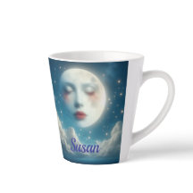 Beautiful moon Latte Mug