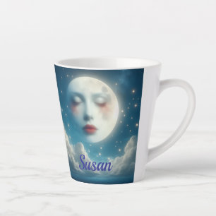 Beautiful moon Latte Mug