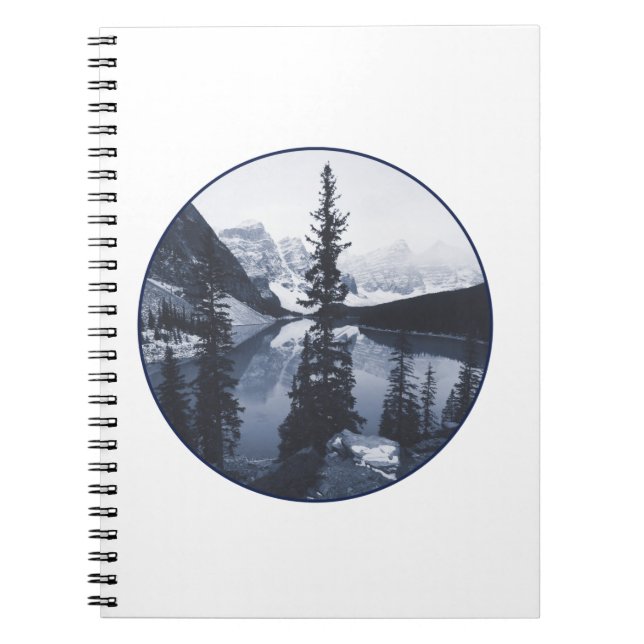 Beautiful Moraine Lake Notebook (Front)