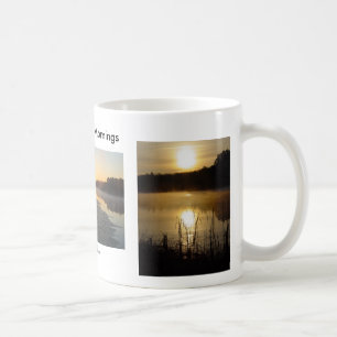 Beautiful mornings misty lakes Mug