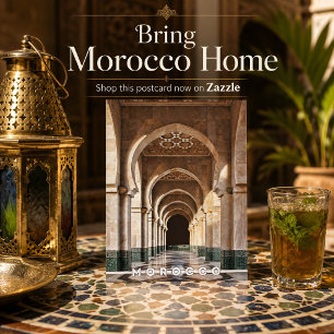 Beautiful Moroccan Fes Medina Architecture Postcard