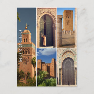 Beautiful Moroccan Medina Architecture Postcard