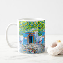 beautiful moroccan mugs with colourful marakech