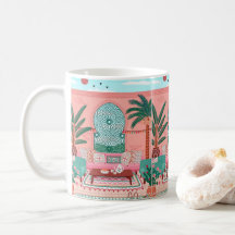  beautiful moroccan mugs with colourful marakech