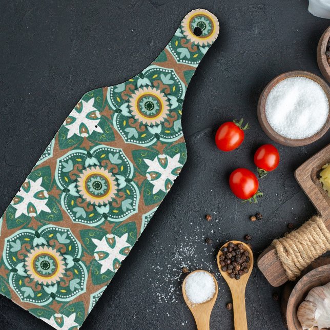 💚💛 Beautiful Moroccan tiles  Cutting Board (Creator Uploaded)