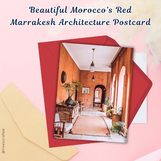 Beautiful Morocco's Red  Marrakesh Architecture  Postcard (Creator Uploaded)