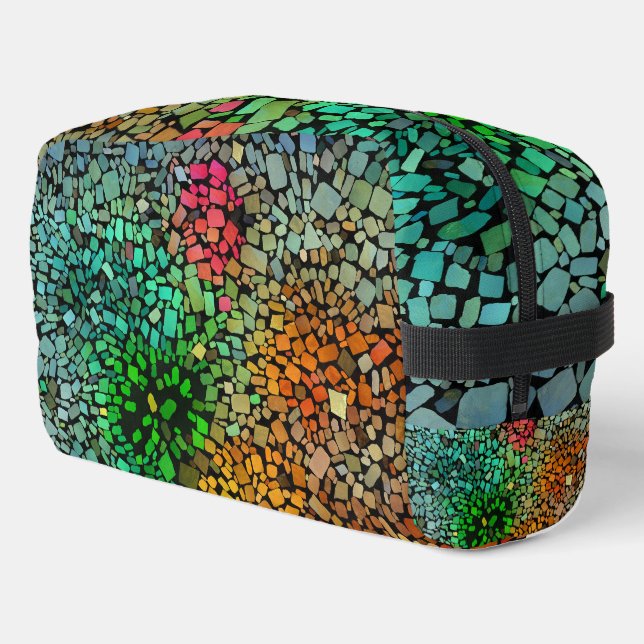 Beautiful mosaic dopp kit (Left Corner)