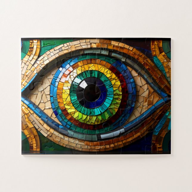 Beautiful Mosaic Eye Jigsaw Puzzle  (Horizontal)