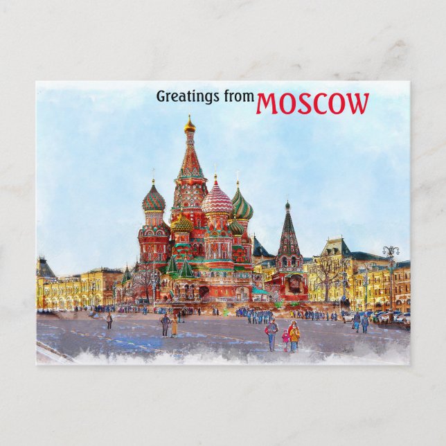 Beautiful Moscow Postcard (Front)