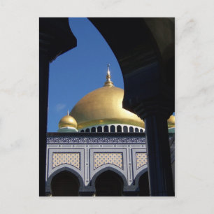 Beautiful Mosque With Gold Plated Dome Postcard