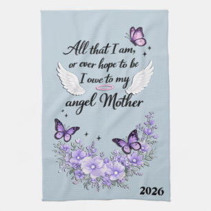 Beautiful Mother's Day Angel Mother Kitchen Towel
