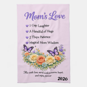 Beautiful Mother's Day Mom's Love Kitchen Towel