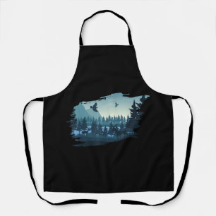 Beautiful Mountain, Nature Trees and Forest Apron