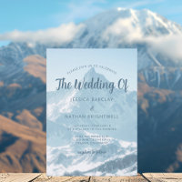 Beautiful Mountain Photography Winter Wedding
