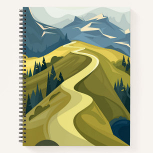 Beautiful mountain road   notebook