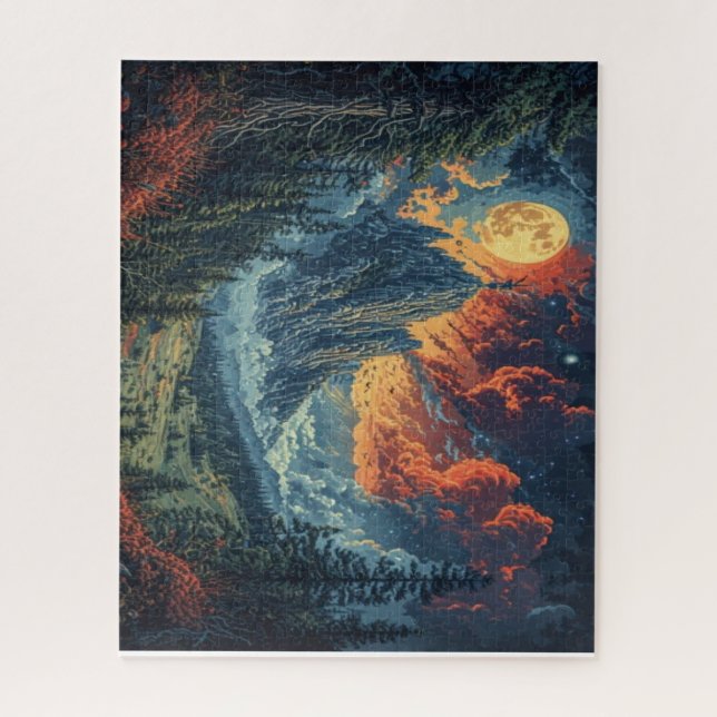 Beautiful Mountain Scene Jigsaw Puzzle (Vertical)