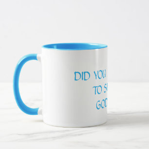 Beautiful Mug Beautiful Question in turquoise