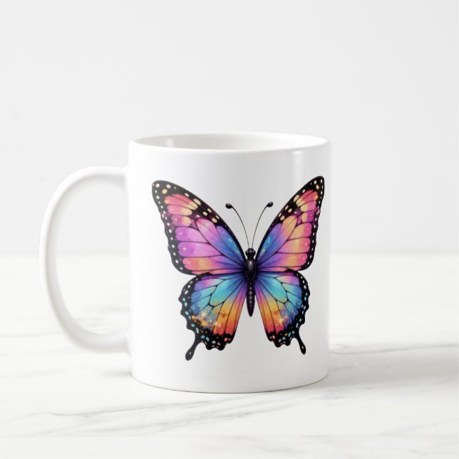 Beautiful Mug with butterfly image  (Left)