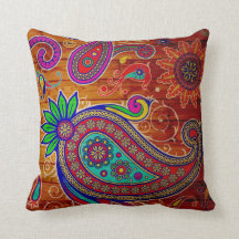 Beautiful multi colour paisley design