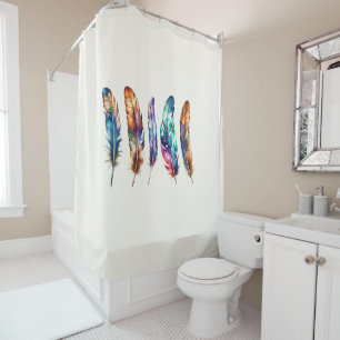 Beautiful Multicolor Boho Feathers - Graphic Art