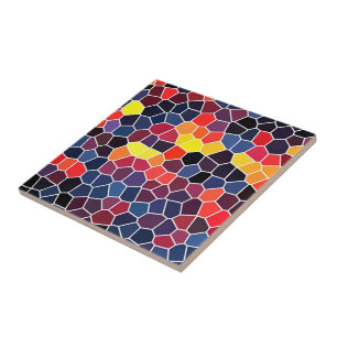 Beautiful Multicolor Honeycomb Pattern Mosaic Tile