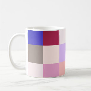 Beautiful Multicolor Plaid Style Coffee Mug