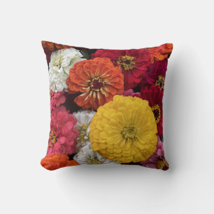 Beautiful Mums Throw Pillow