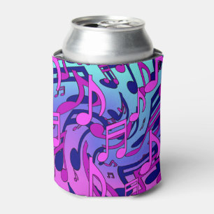 Beautiful Music Dancing Musical Notes Upbeat Can Cooler