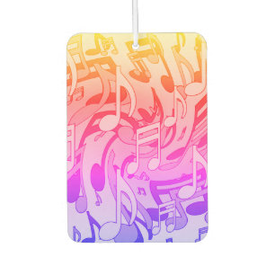 Beautiful Music Happy Colours Lively Musical Notes Air Freshener