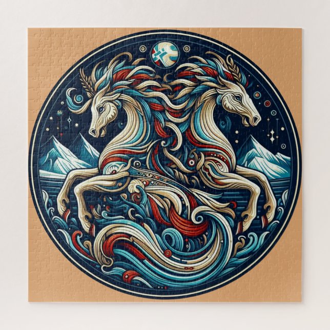 "Beautiful Mystical Horses" 11  Jigsaw Puzzle (Vertical)