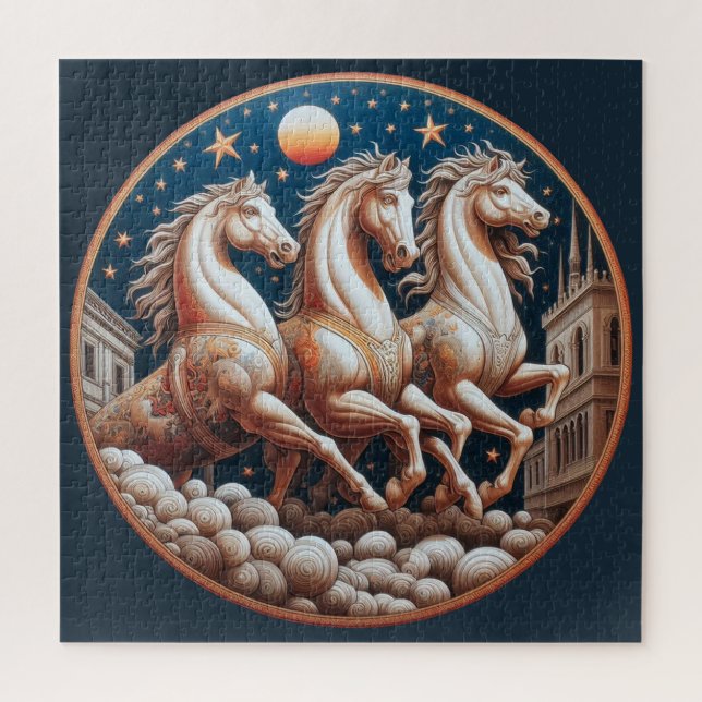 "Beautiful Mystical Horses" 33 Jigsaw Puzzle (Vertical)