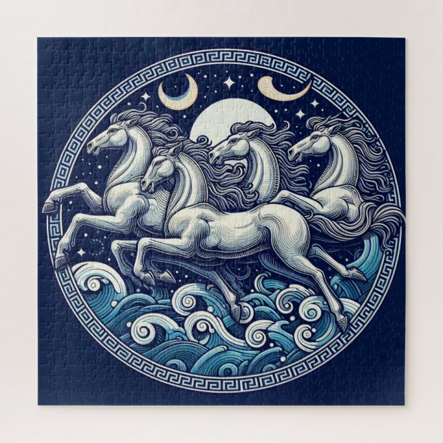 Beautiful Mystical Horses 52 Jigsaw Puzzle (Vertical)