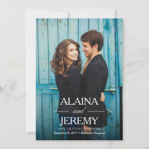 Beautiful Names Save the Date Announcement