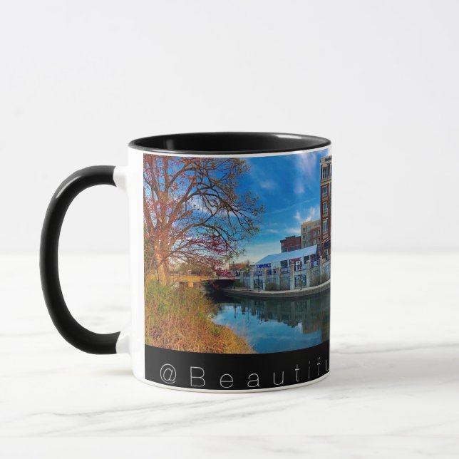 Beautiful Naperville Riverwalk Mug (Left)