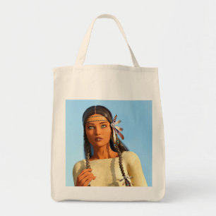 Beautiful Native American Woman Indigenous Outfit Tote Bag