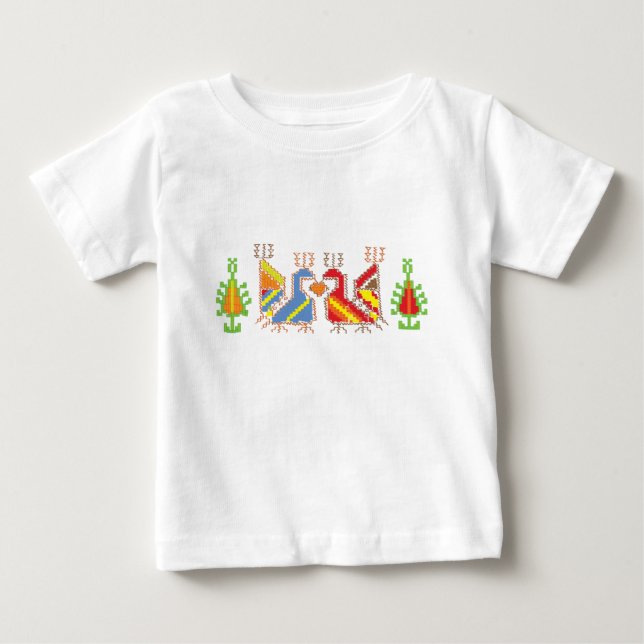 Beautiful Native Art Ruffle Tee (Front)