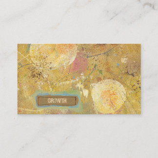 Beautiful natural fun abstract art unique painting business card