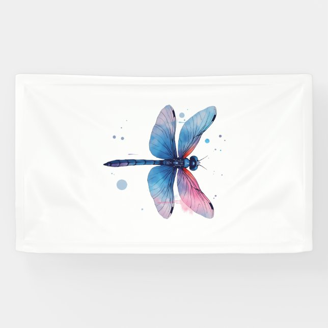 Beautiful Nature Colourful Graphic Pattern Dragonf Banner (Horizontal)