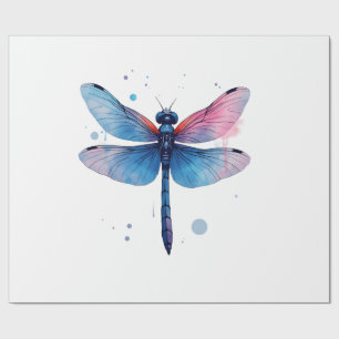Beautiful Nature Colourful Graphic Pattern Dragonf Wrapping Paper