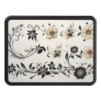 Beautiful nature flower trailer hitch cover