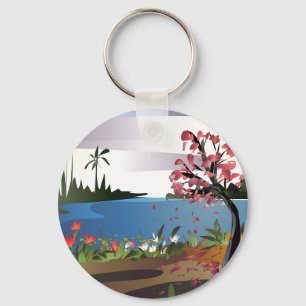 beautiful nature   keychain