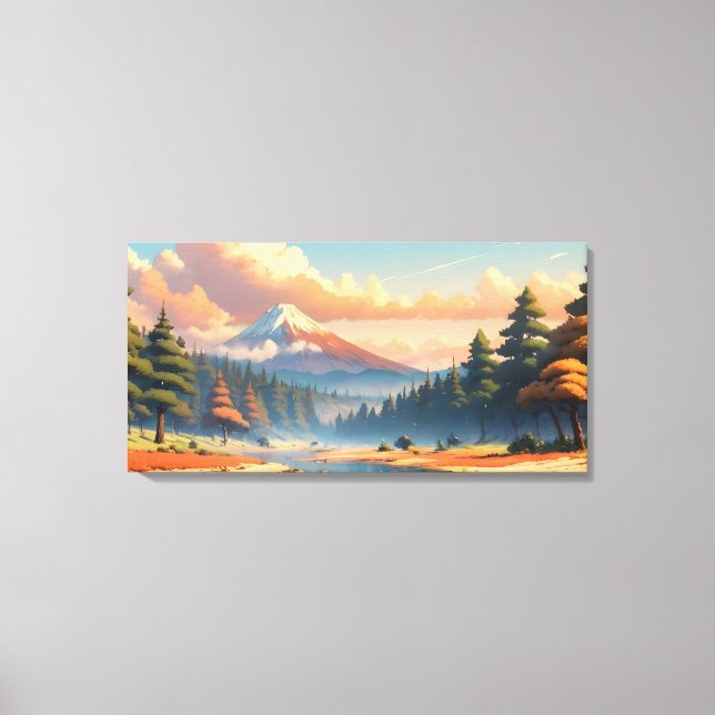 Beautiful nature landscape canvas print (Front)