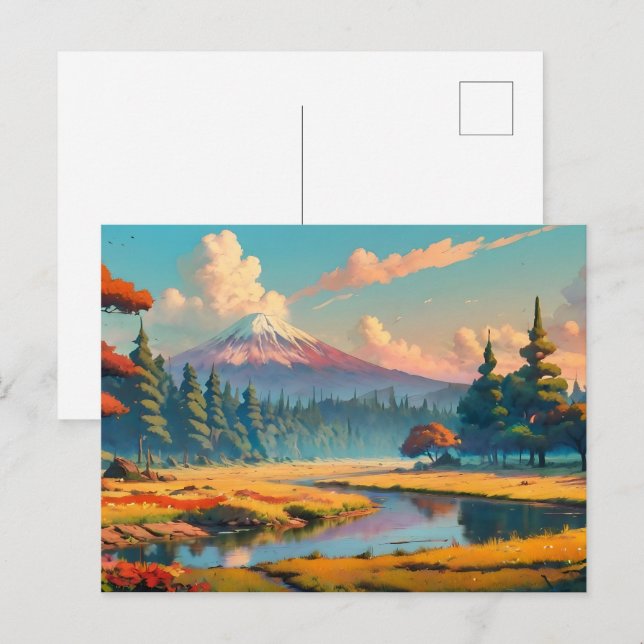 Beautiful nature landscape postcard (Front/Back)