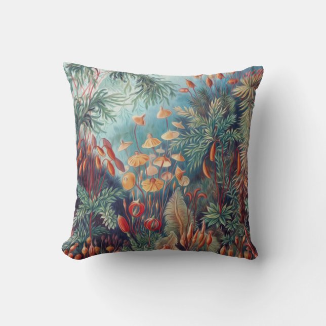 Beautiful Nature - Mosses Throw Pillow (Front)
