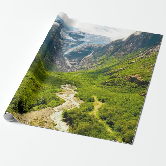 Beautiful Nature Scene from Norwaytravel,adventure Wrapping Paper (Unrolled)