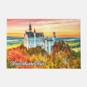 Beautiful Neuschwanstein Castle, Germany Doormat