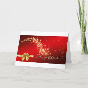 Beautiful New Year's red Holiday Card