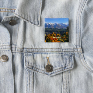 Beautiful New Zealand 2 Inch Square Button
